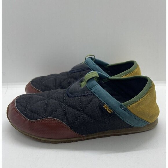 TEVA ReEmber Moc Slip-On Casual Shoe Blue Multicolor Big Kids Size US 3 EUR 35 - Picture 3 of 9